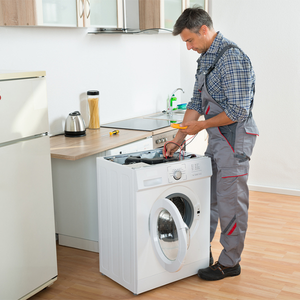 can you walk me through the steps of troubleshooting my washer issue in Delaware County